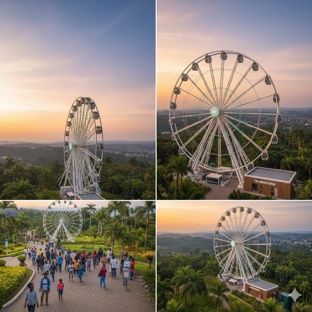 Sunset from Accra SkyWheel